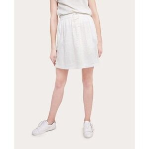 Comptoir Des Cotonniers Viscose Blend Patchwork Lace Skirt Cream Women's XXS